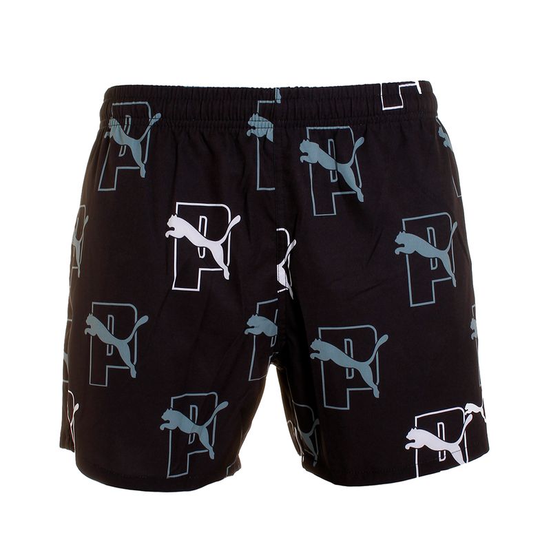 Short-Puma-Print-Cat-Logo-Frente