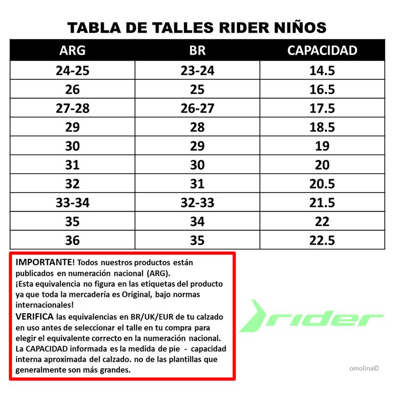 Sandalias-Rider-Free-Papete-Inf-GUIA-DE-TALLES