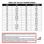 Zapatillas-Topper-Circus-Kids-GUIA-DE-TALLES