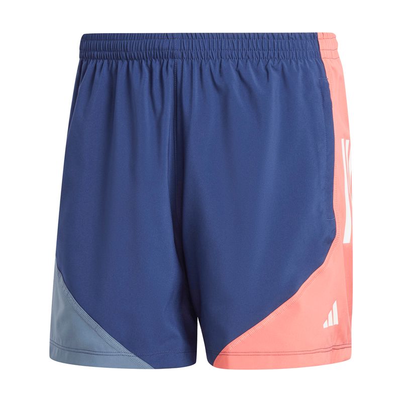 Short-adidas-Own-The-Run-Colorblock-Lateral