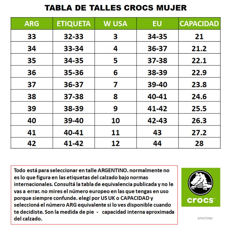 Sandalias-Crocs-Classic-Crush-Clog-GUIA-DE-TALLES