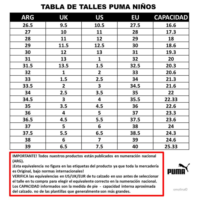 Botines-Con-Tapones-Puma-Ultra-Match-Ll-Fg-Ag-Jr-GUIA-DE-TALLES