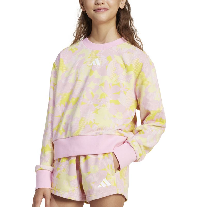 Buzo-adidas-Season-Essentials-Flower-Frente