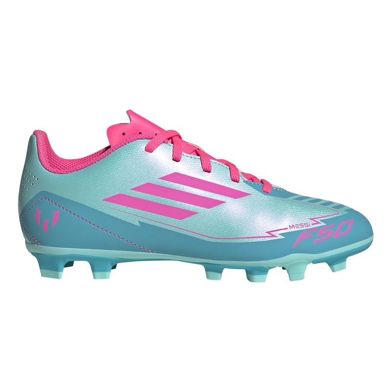 Botines-Con-Tapones-adidas-F50-Club-Fg-Mg-J-Messi-LATERAL-DERECHO