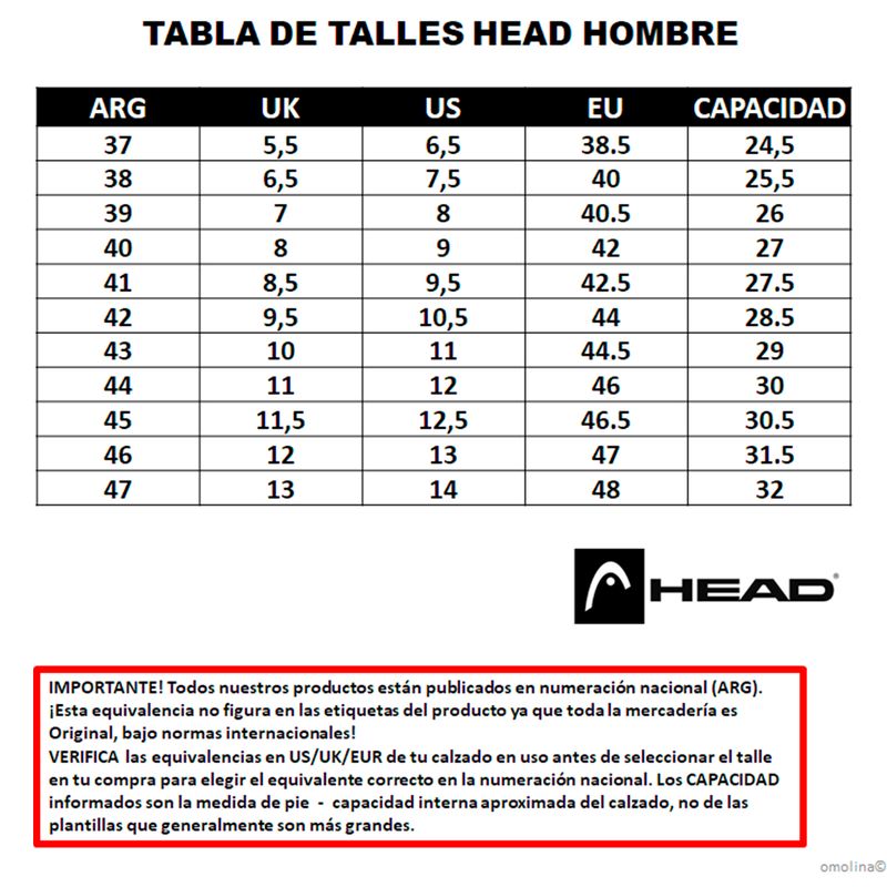 Zapatillas-Head-Pompei-GUIA-DE-TALLES