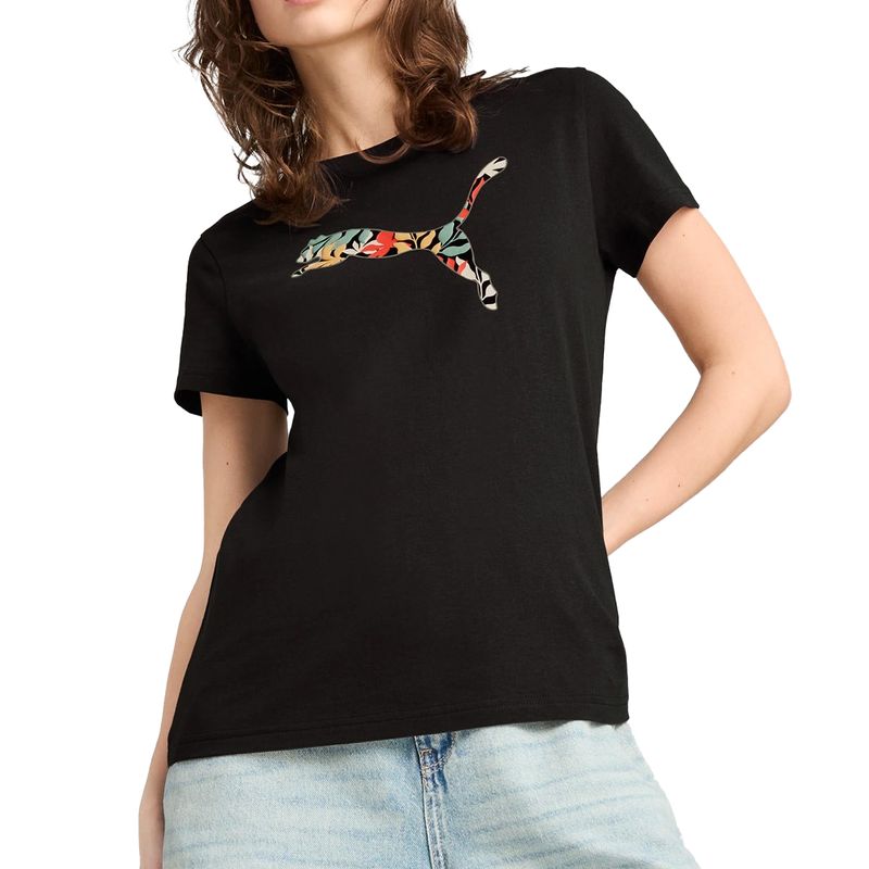 Remera-Puma-Graphics-Floral-Cat-Frente