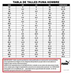 Zapatillas Puma Indoor GUIA DE TALLES