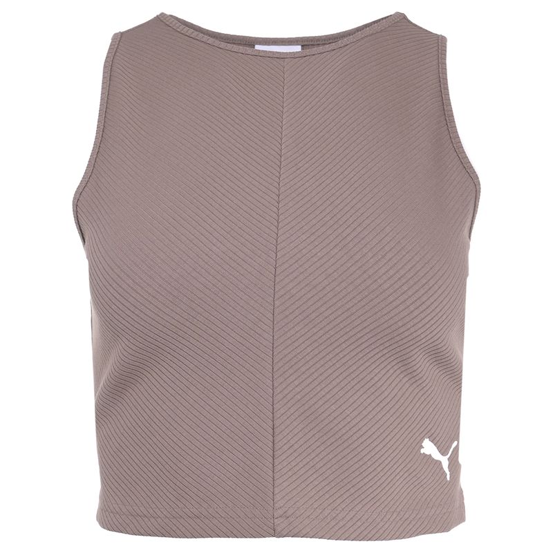 Musculosa Puma Wardrobe Ess Ribbed Frente