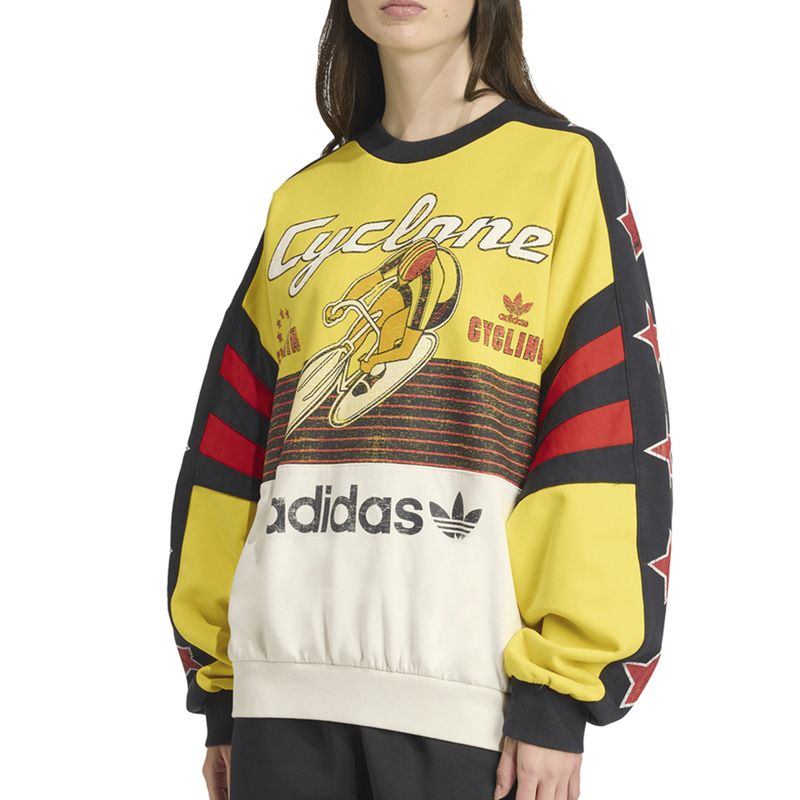 Buzo adidas Originals Cycling Crew Mujer Frente