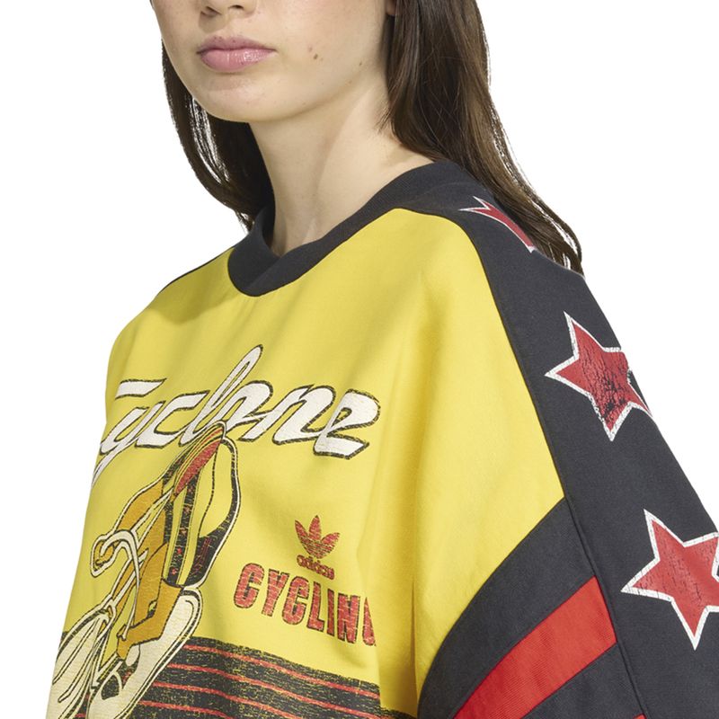 Buzo adidas Originals Cycling Crew Mujer Detalles 1