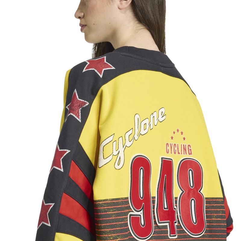 Buzo adidas Originals Cycling Crew Mujer Detalles 2