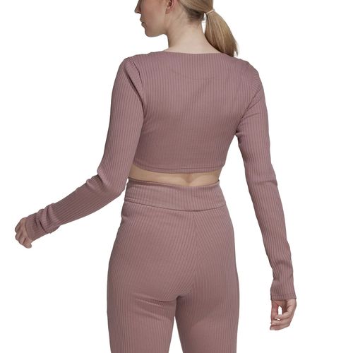 Remera adidas Studio Lounge Ribbed  Mujer