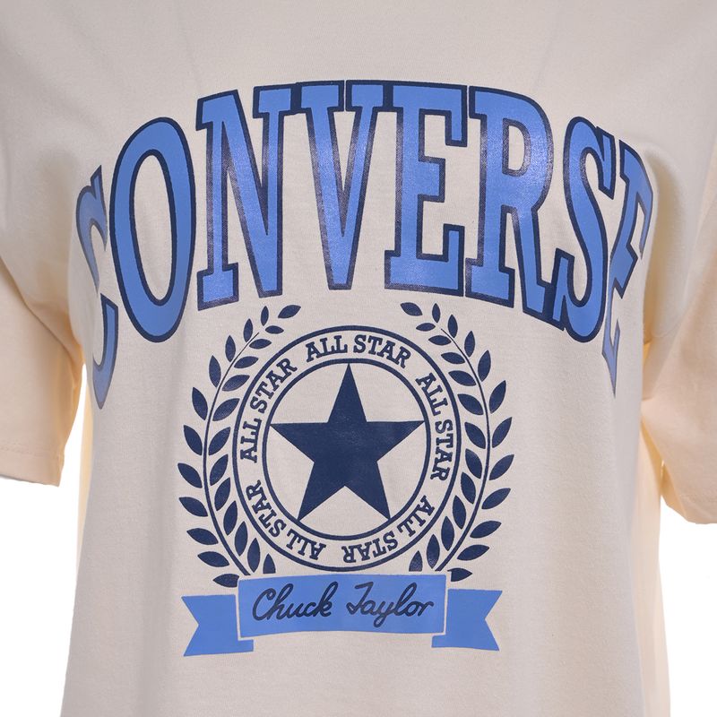 Remera Converse College Oversize  Mujer Lateral