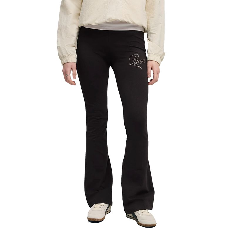 Calza Puma Essential Script High-Waist Flared  Mujer Frente
