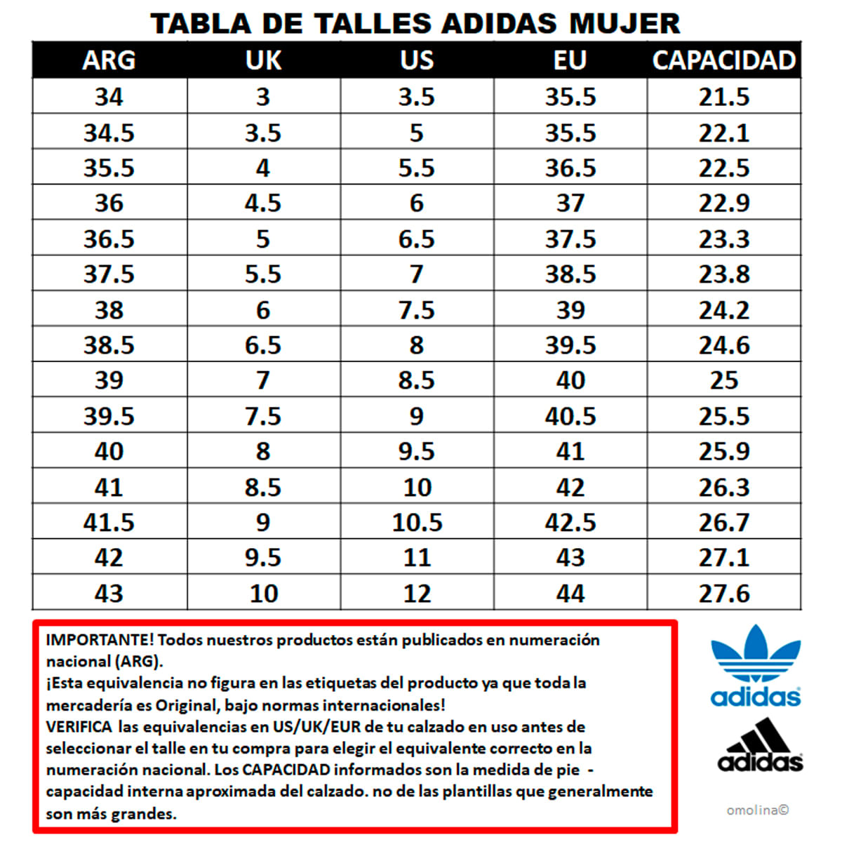 Zapatillas-adidas-Adizero-Sl2-W-Mujer-GUIA-DE-TALLES