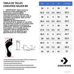 Zapatillas Converse Chuck Taylor All Star Hi Sandy Unisex GUIA DE TALLES