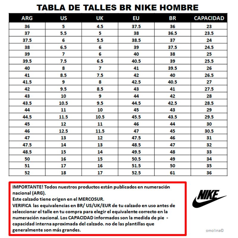 Zapatillas Nike  Dunk Low Retro Bttys Hombre GUIA DE TALLES