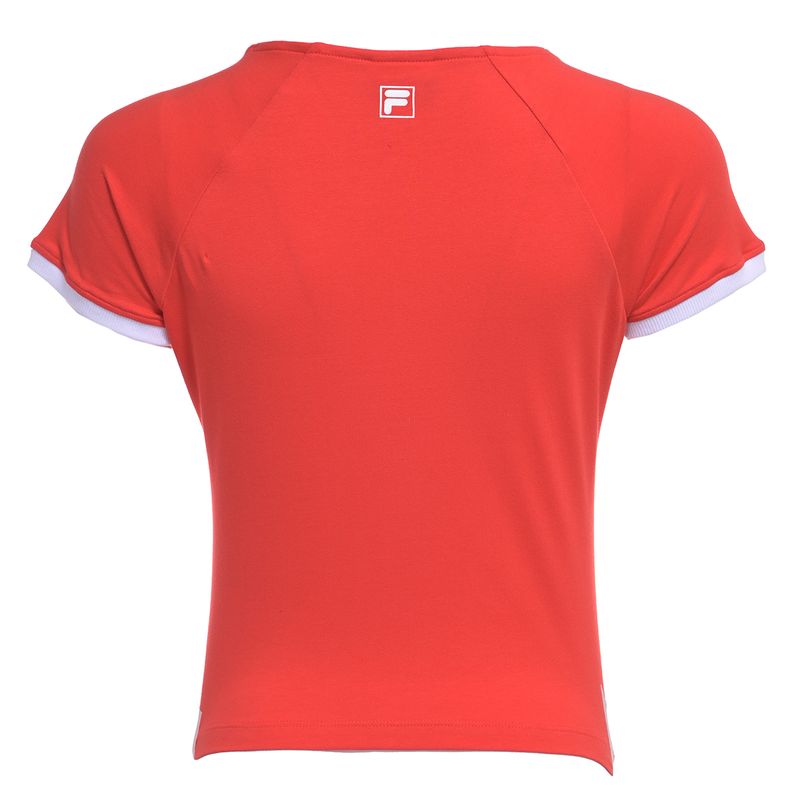 Remera Fila Slim Letter Mujer Espalda