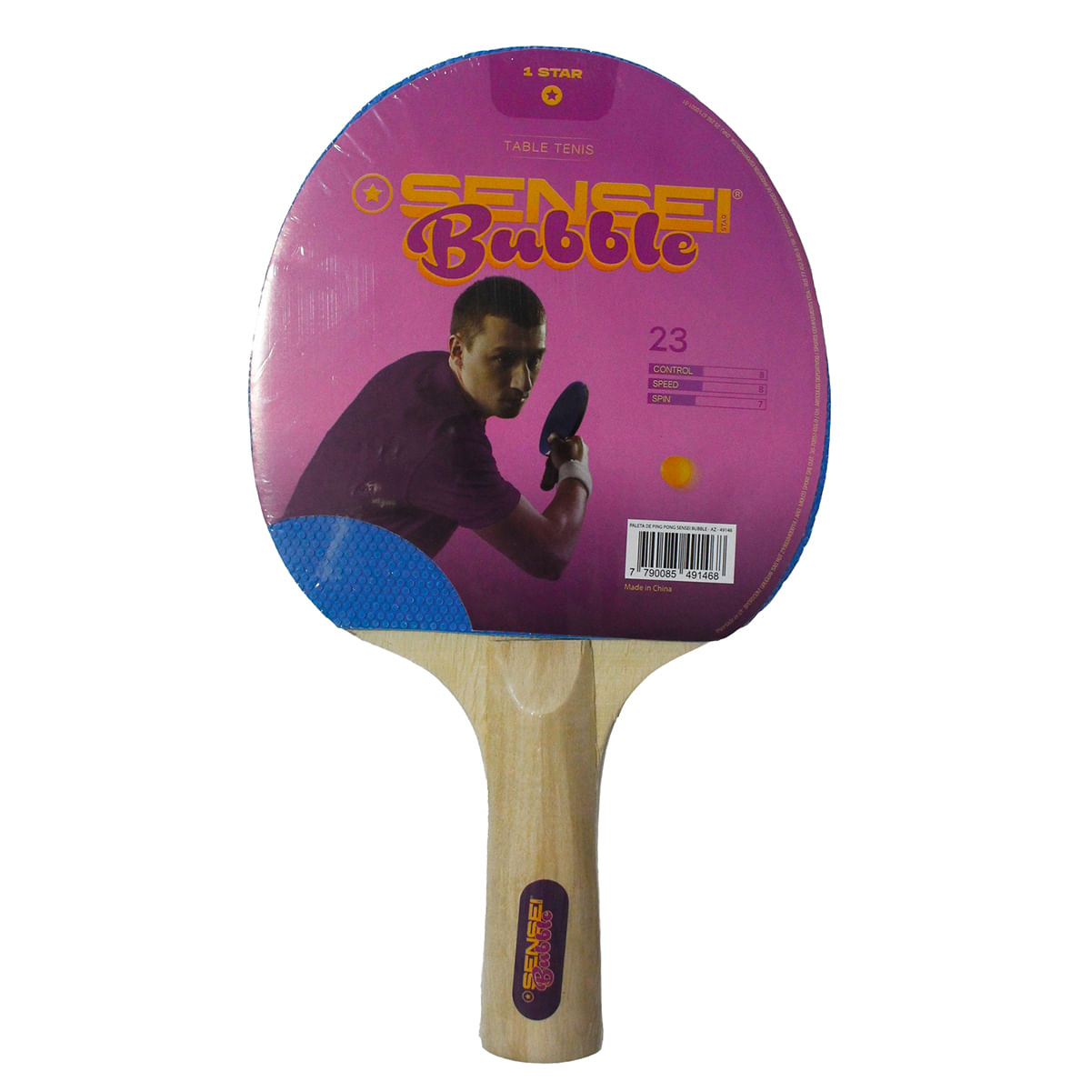 Paleta-Sensei-Ping-Pong-Bubble-1-Star-Niño-Frente-Full