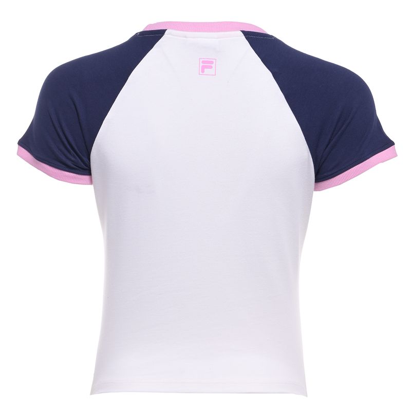 Remera Fila Slim Letter Mujer Espalda