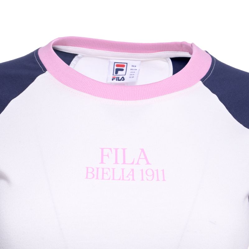 Remera Fila Slim Letter Mujer Lateral