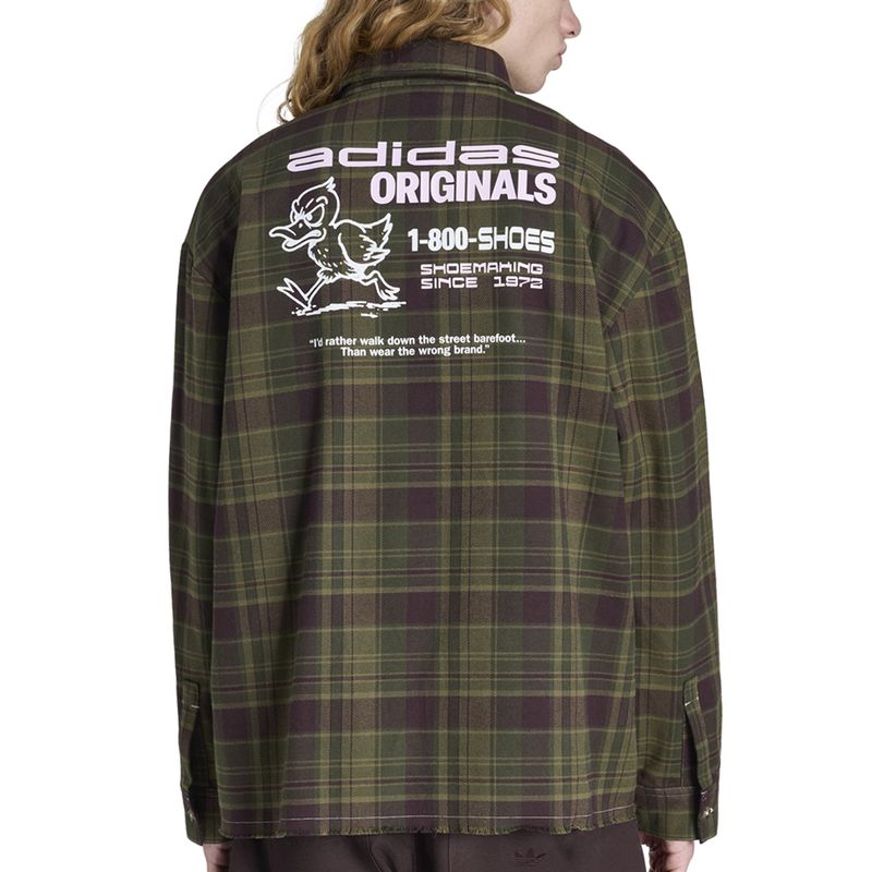 Camisa adidas Originals Flannel Work  Hombre Espalda
