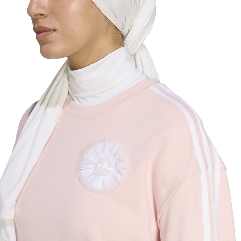 Buzo adidas Originals Lace Branding Mujer Detalles 2