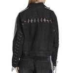 Campera adidas Originals Fb Lacing Denim Mujer Espalda