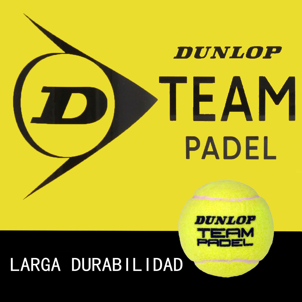 Pelota Padel Dunlop Team x3 –