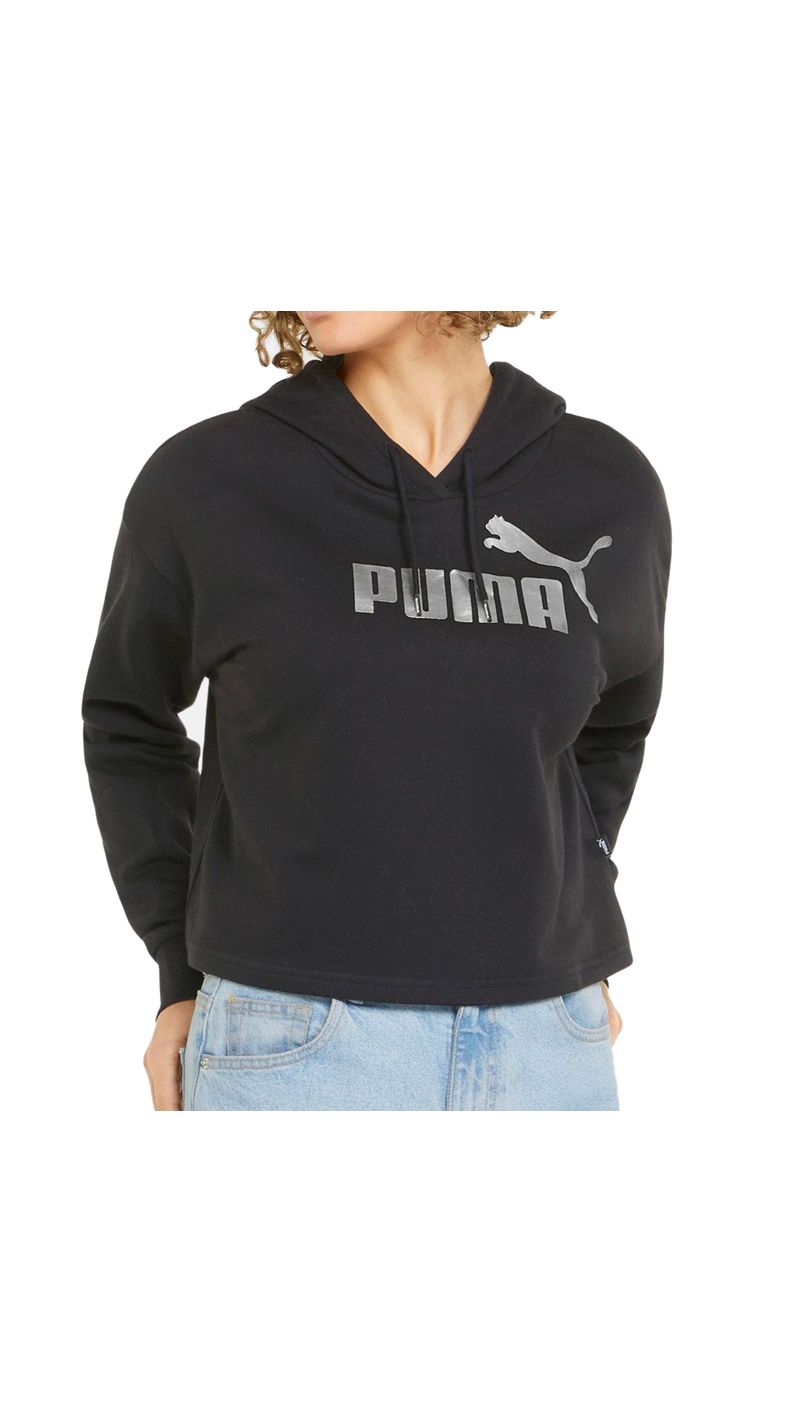Buzo-Puma-Ess-Metallic-Logo-Frente