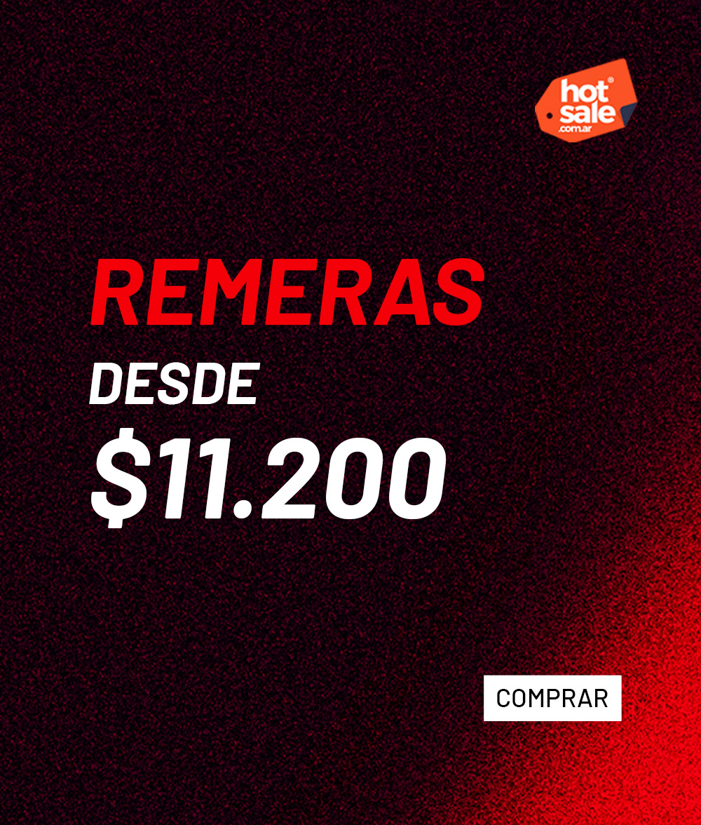 Remeras Hot Sale desde $11.200 en oferta, básicos y estampadas con descuentos 2025
