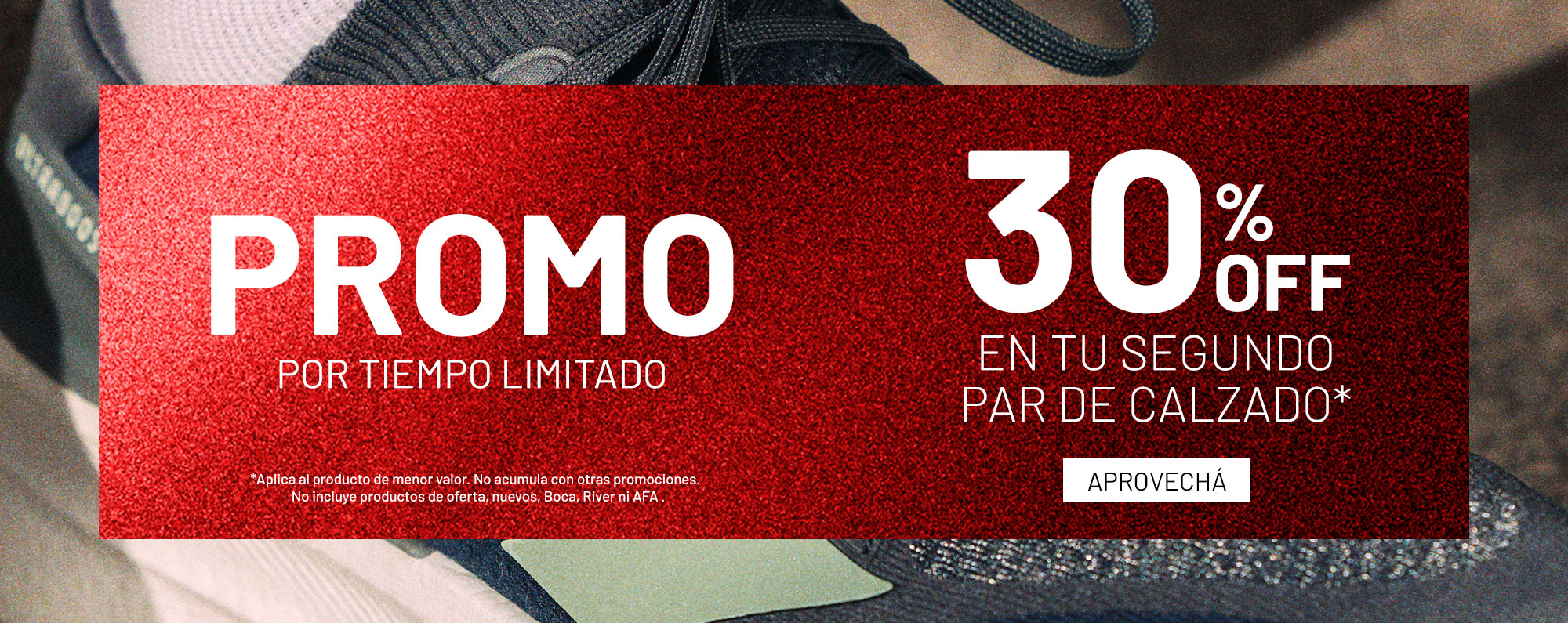 Llevá 2 calzados y obtené 30% OFF en el segundo en Sportline