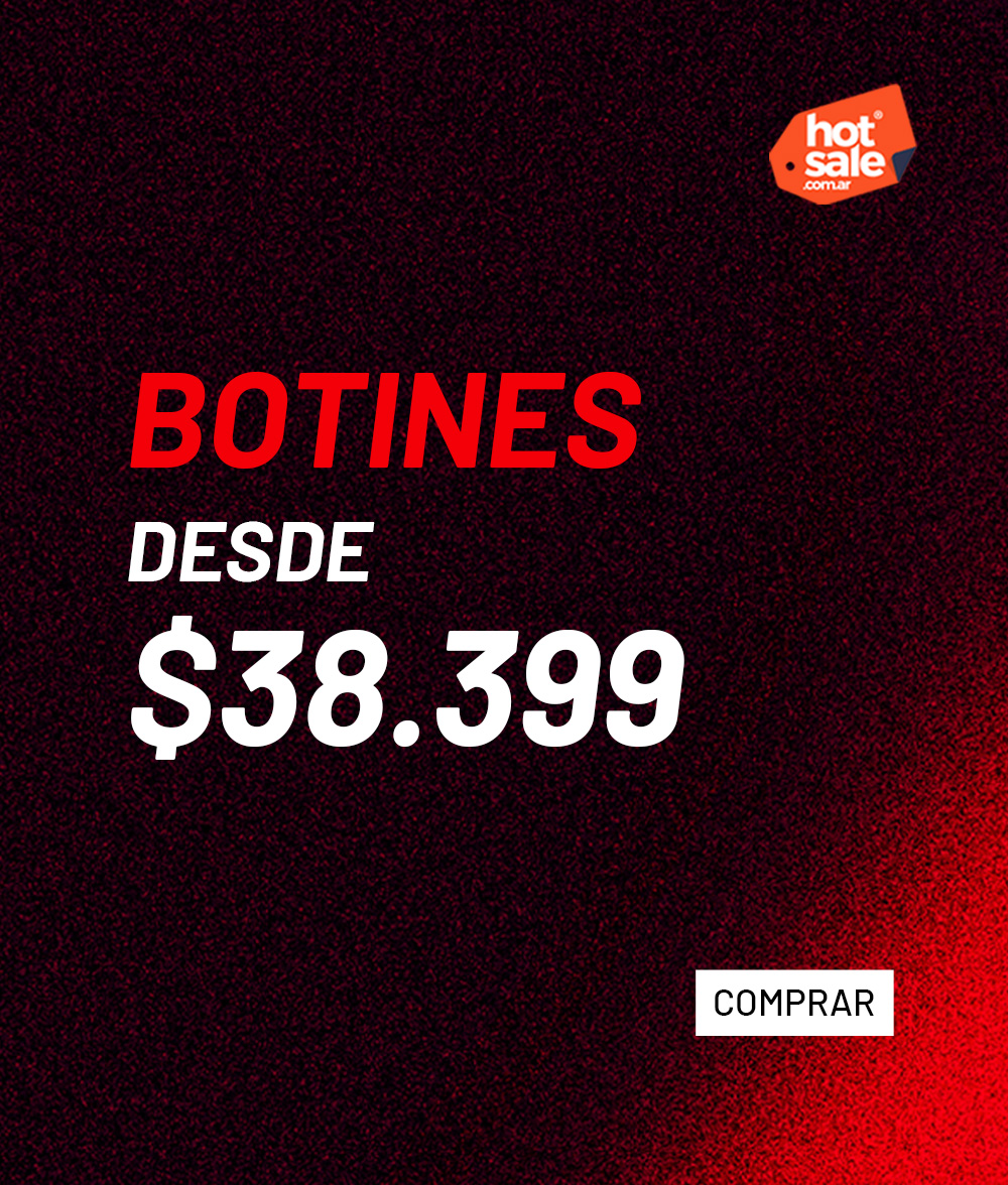 Botines Hot Sale desde $38.399 en oferta, calzado deportivo con descuento 2025